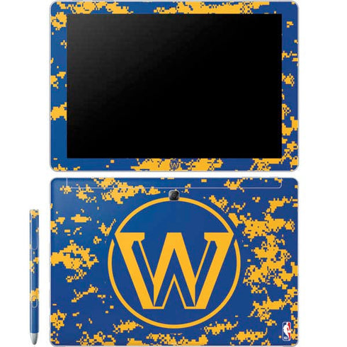 NBA Golden State Warriors Digi Camo Galaxy Book 12in Skin